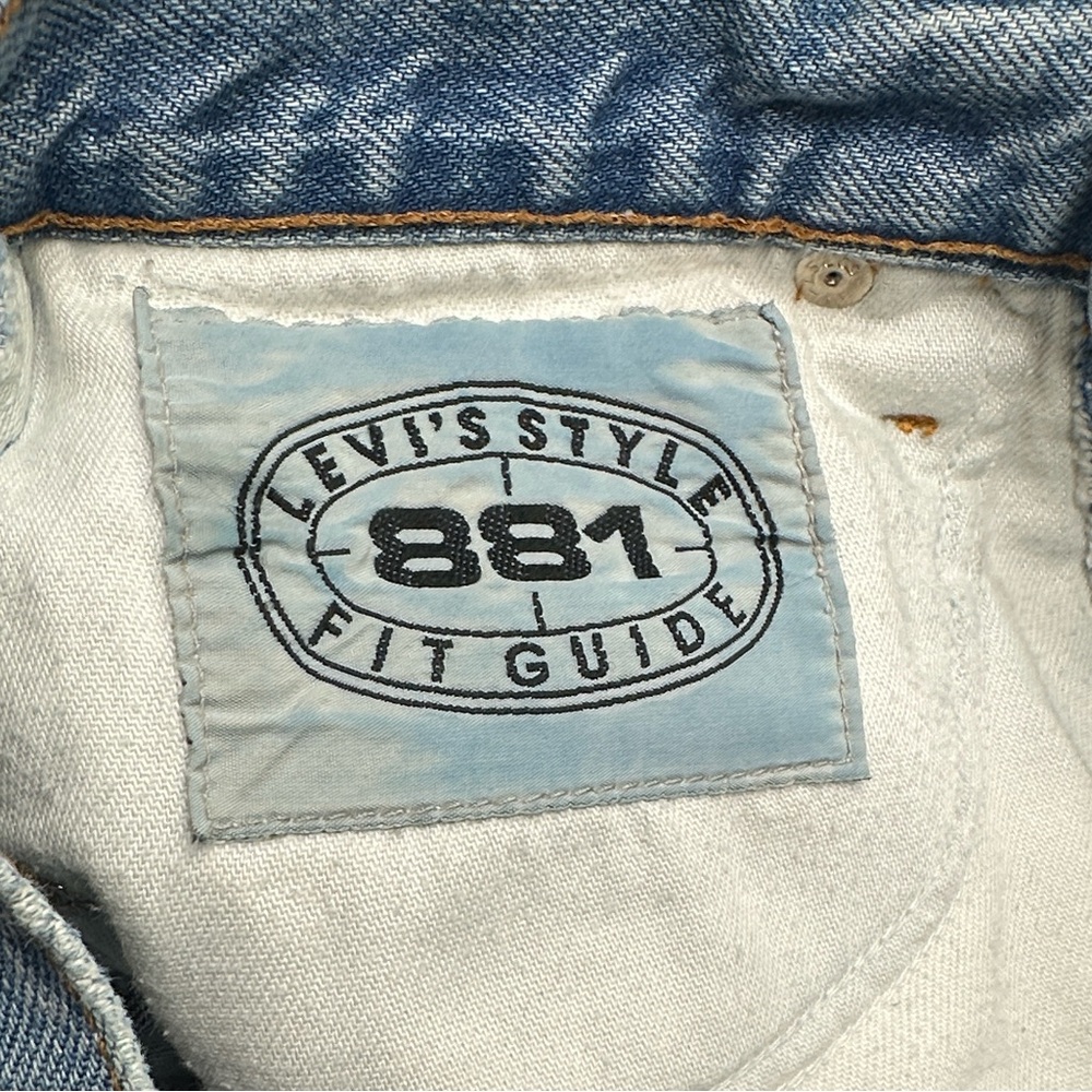 Vintage Levi' Strauss 881 Fit‎ Tab Blue Jeans 1992 orange tab women’s size 12 - Picture 12 of 14
